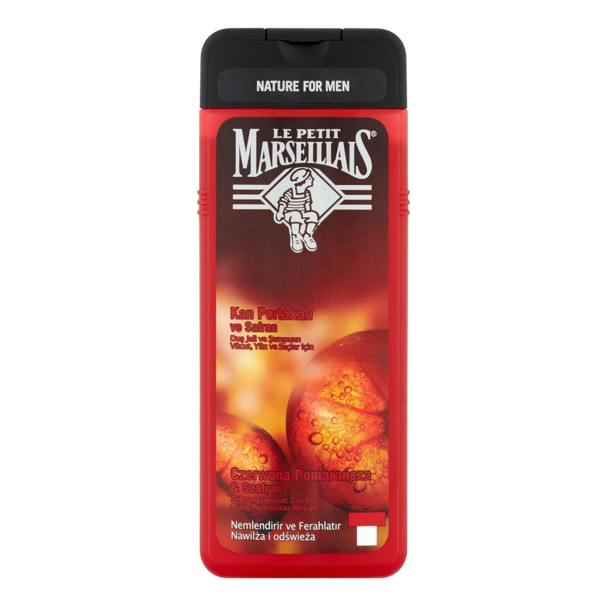 Le Petit Marseillais Żel pod prysznic 3w1 Czerwona Pomarańcza & Szafran 400ml