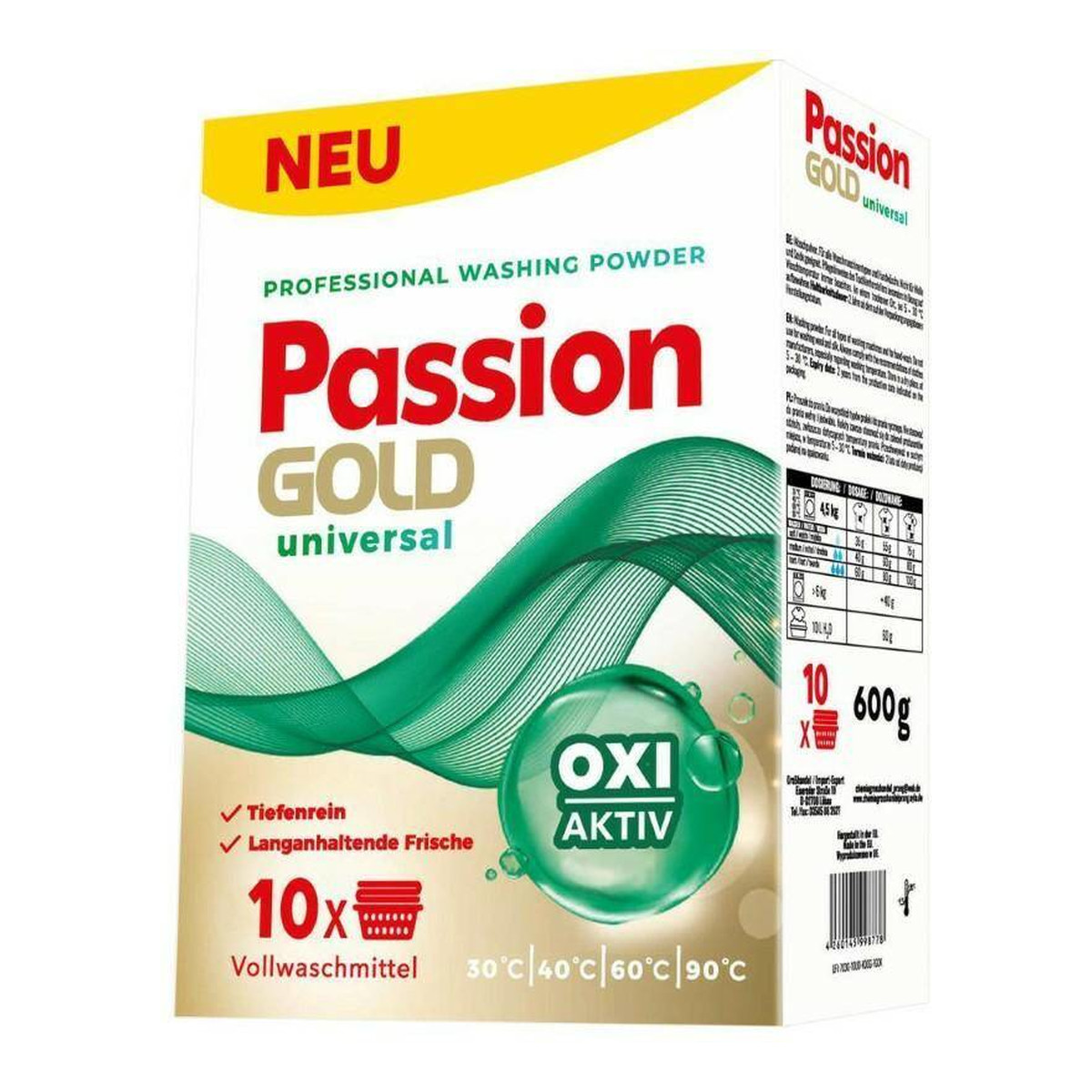 Passion Gold Proszek do prania Uniwersalny 600g