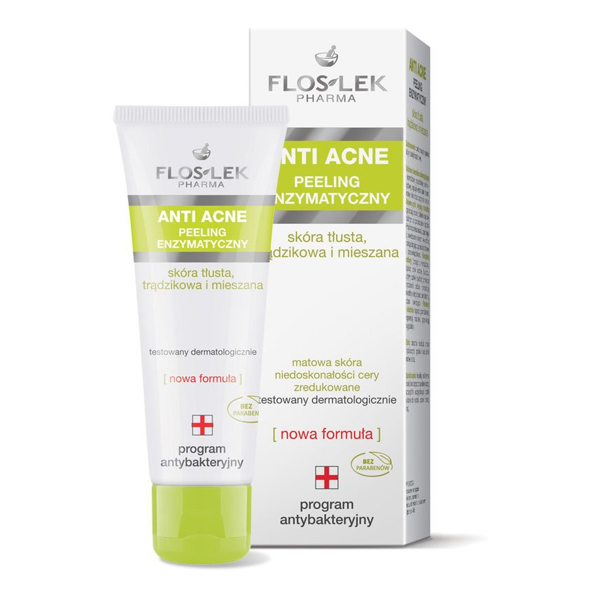 FlosLek Anti Acne Laboratorium Antybakteryjny Peeling Enzymatyczny 50ml