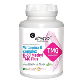 Witamina b complex b-50 methyl tmg plus suplement diety 100 kapsułek
