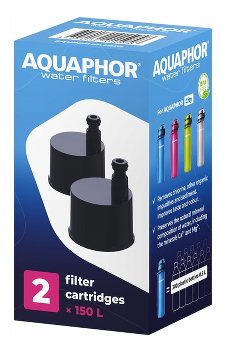 Aquaphor Wkład do butelki filtrującej City Wydajność 150L 2szt.