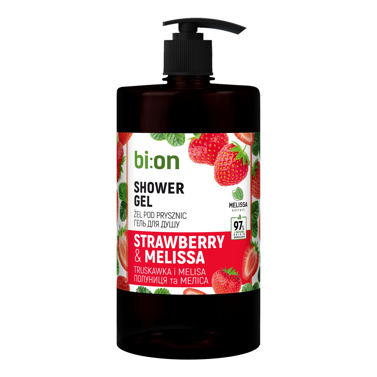 Bio Naturell Kremowy żel pod prysznic Truskawka i Melisa 946ml