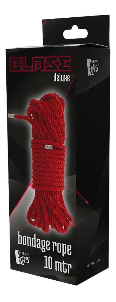 Blaze deluxe bondage rope lina do krępowania red 10m