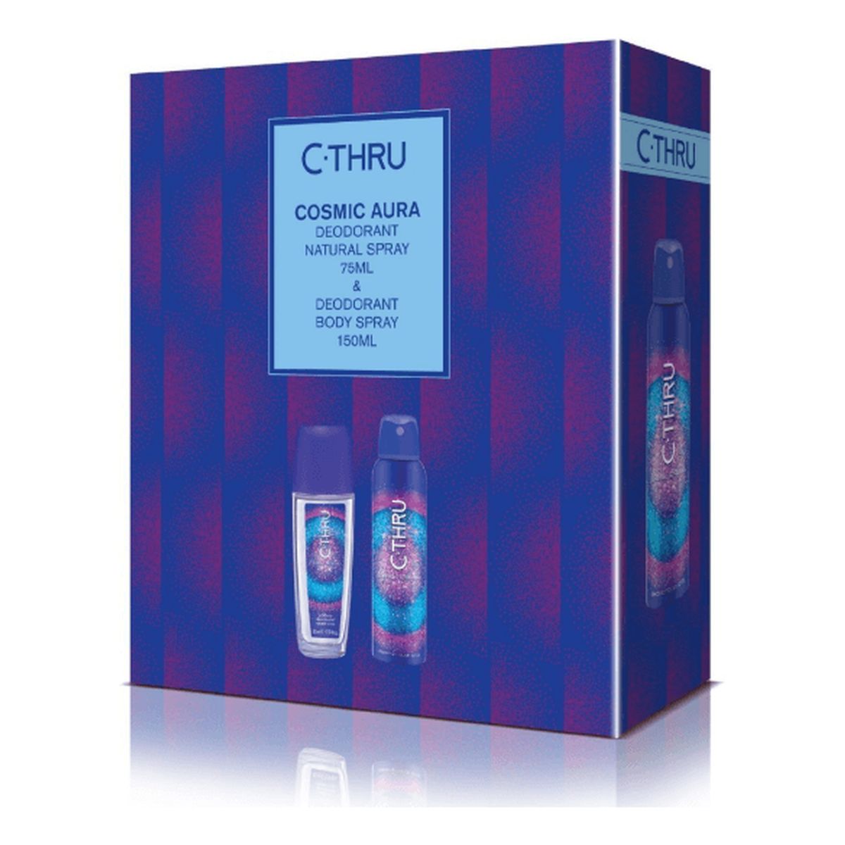 C-Thru Zestaw prezentowy Cosmic Aura (Dezodorant 150 ml + Dezodorant 75ml)