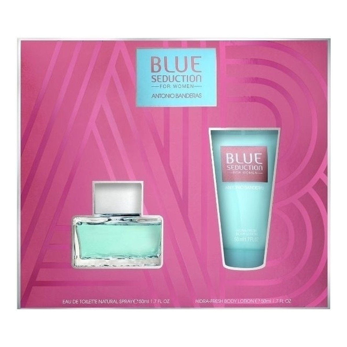 Antonio Banderas Blue Seduction For Woman Zestaw woda toaletowa spray 80ml + dezodorant spray 150ml