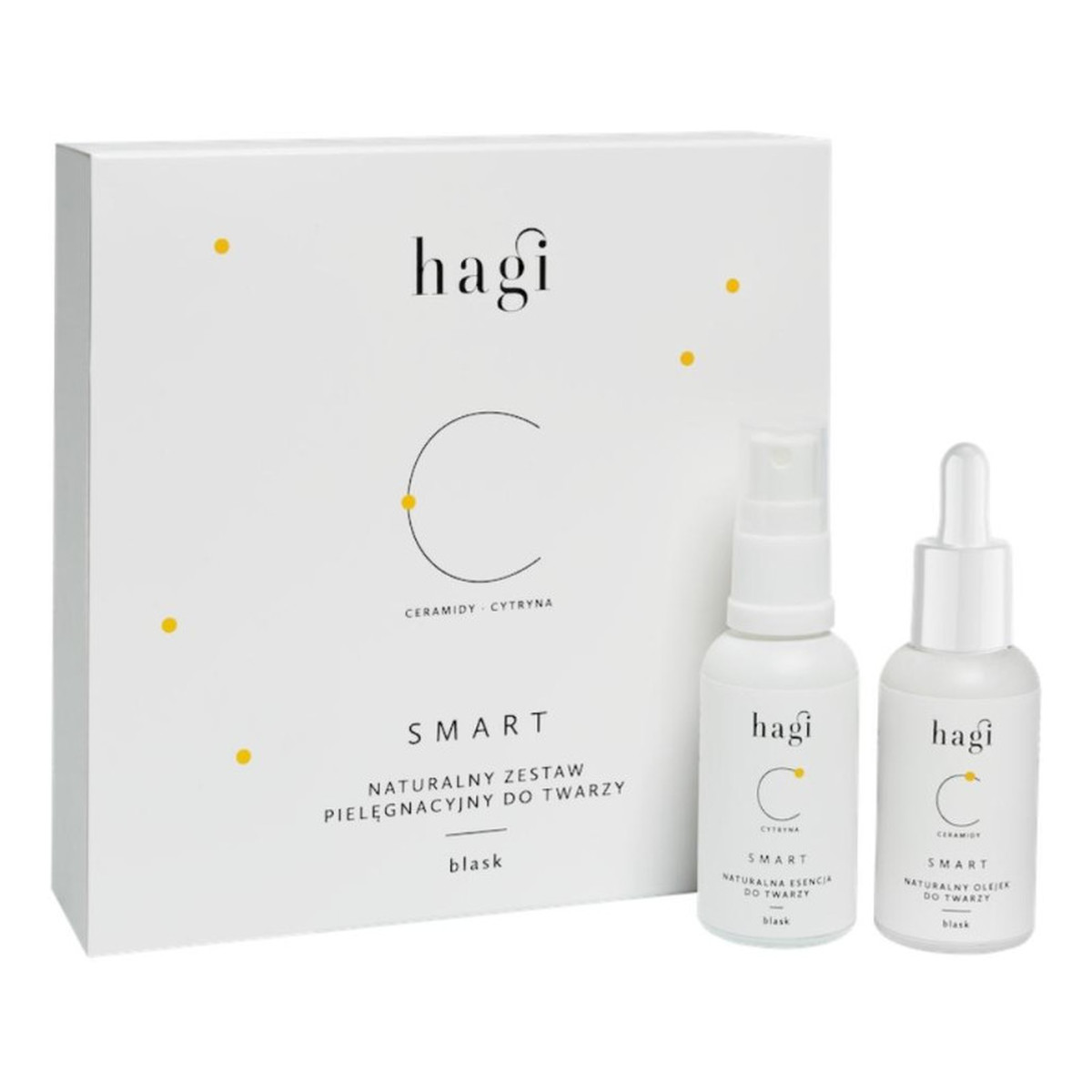 Hagi Smart C Zestaw do masażu twarzy dodający blasku 30ml