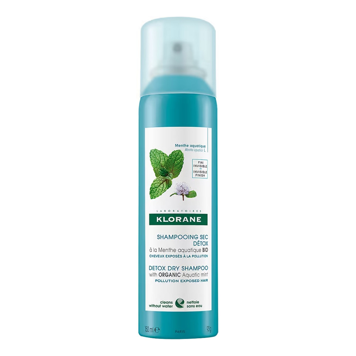 Klorane Detox dry shampoo suchy szampon z organiczną miętą nadwodną 150ml