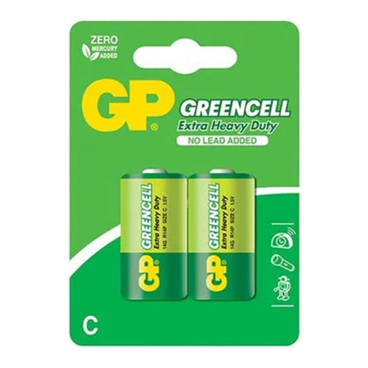 GP Battery Greencell Bateria cynkowo - chlorkowa C R14 (2) 14g