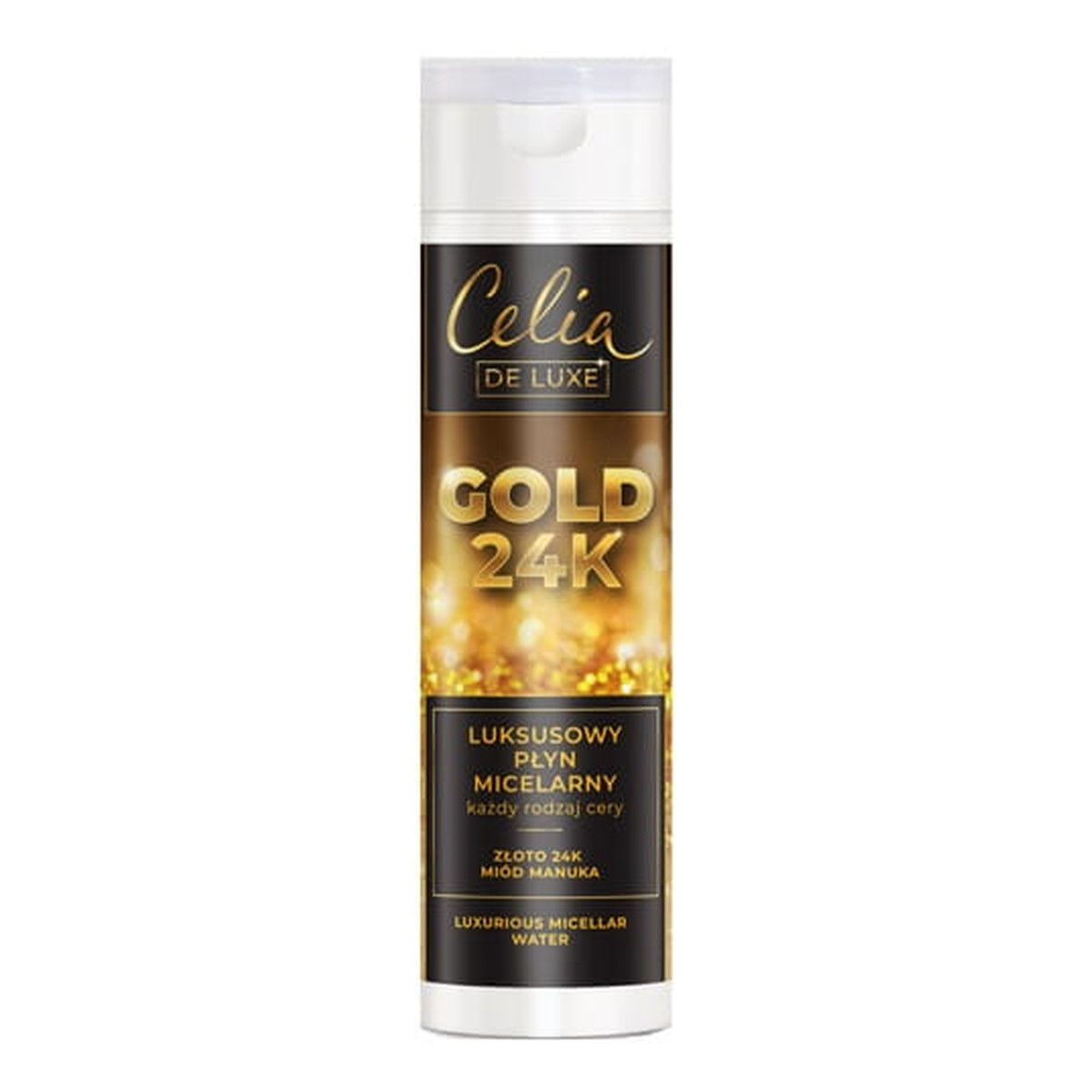 Celia De Luxe Luksusowy Płyn Micelarny do każdego rodzaju cery Gold 24K 200ml