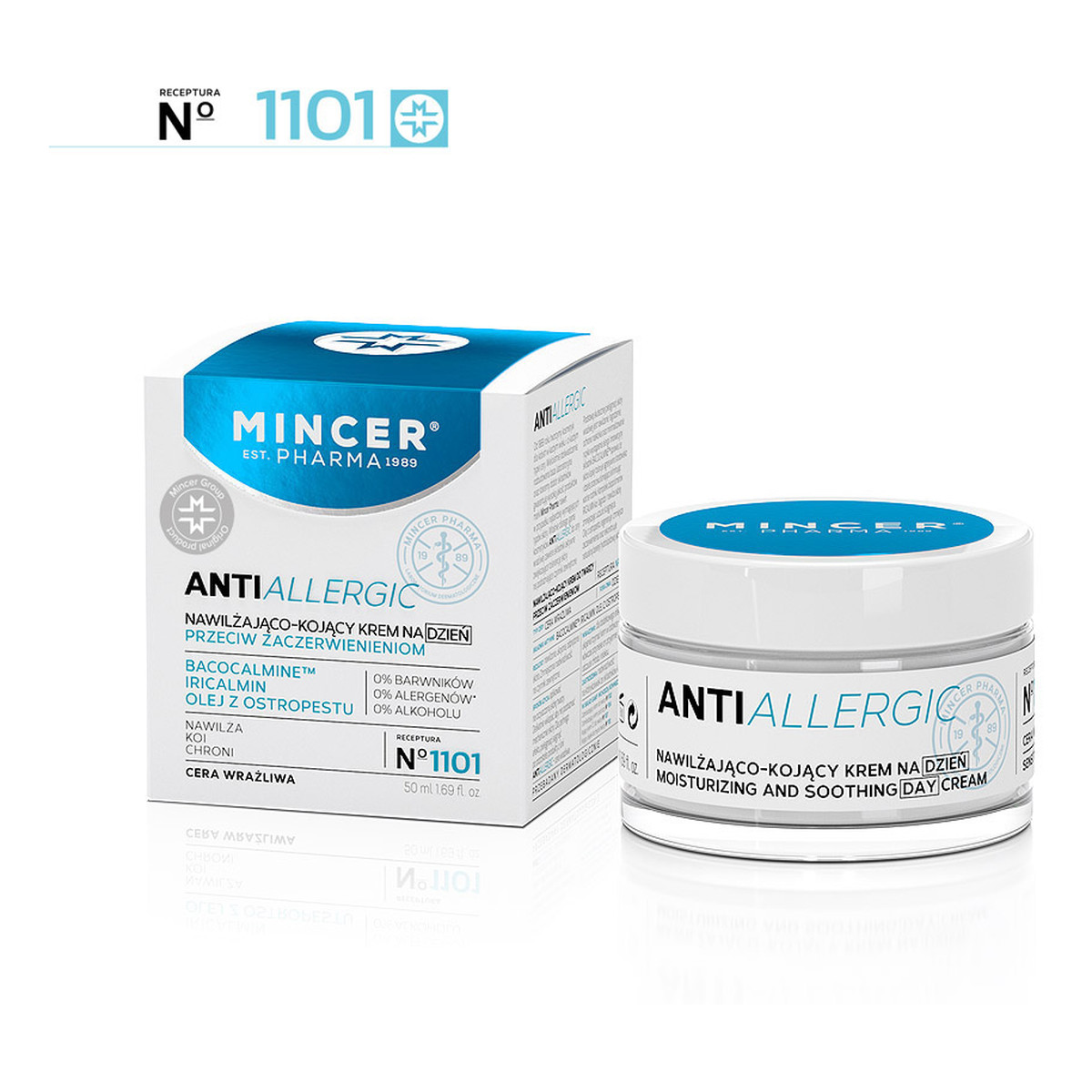 Mincer Pharma Anti Allergic Cera Wrażliwa Nawilżająco-Kojący Krem Na Dzień No1101 50ml