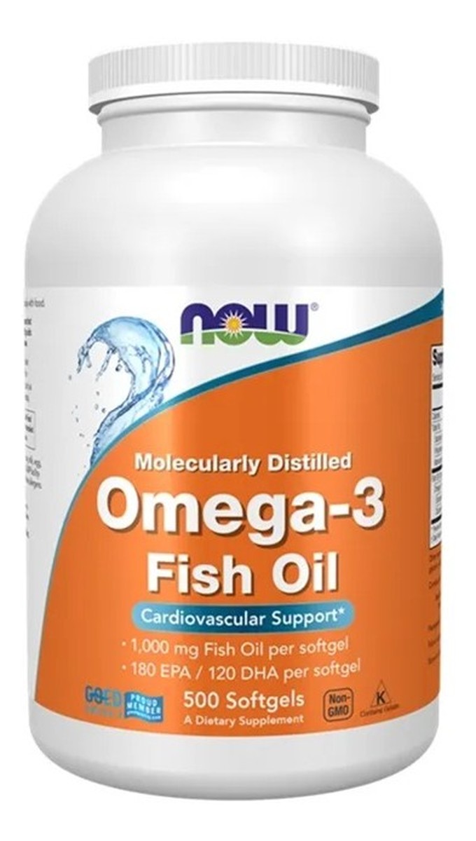 Omega-3 fish oil olej rybi omega-3 suplement diety 500 kapsułek