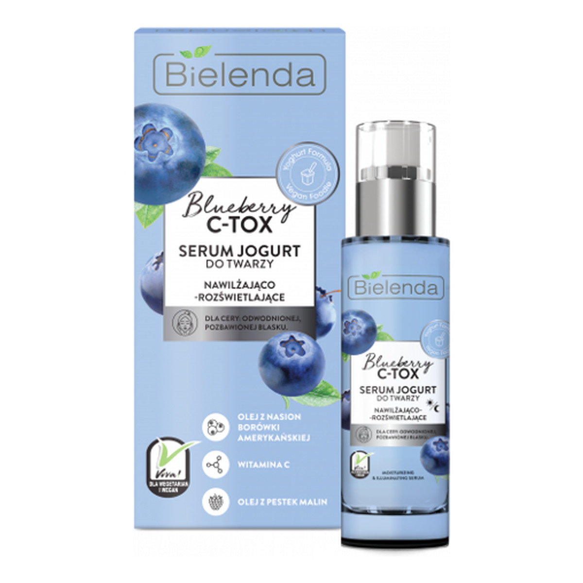Bielenda C-TOX Blueberry nawilżająco-rozświetlające serum do twarzy 30ml