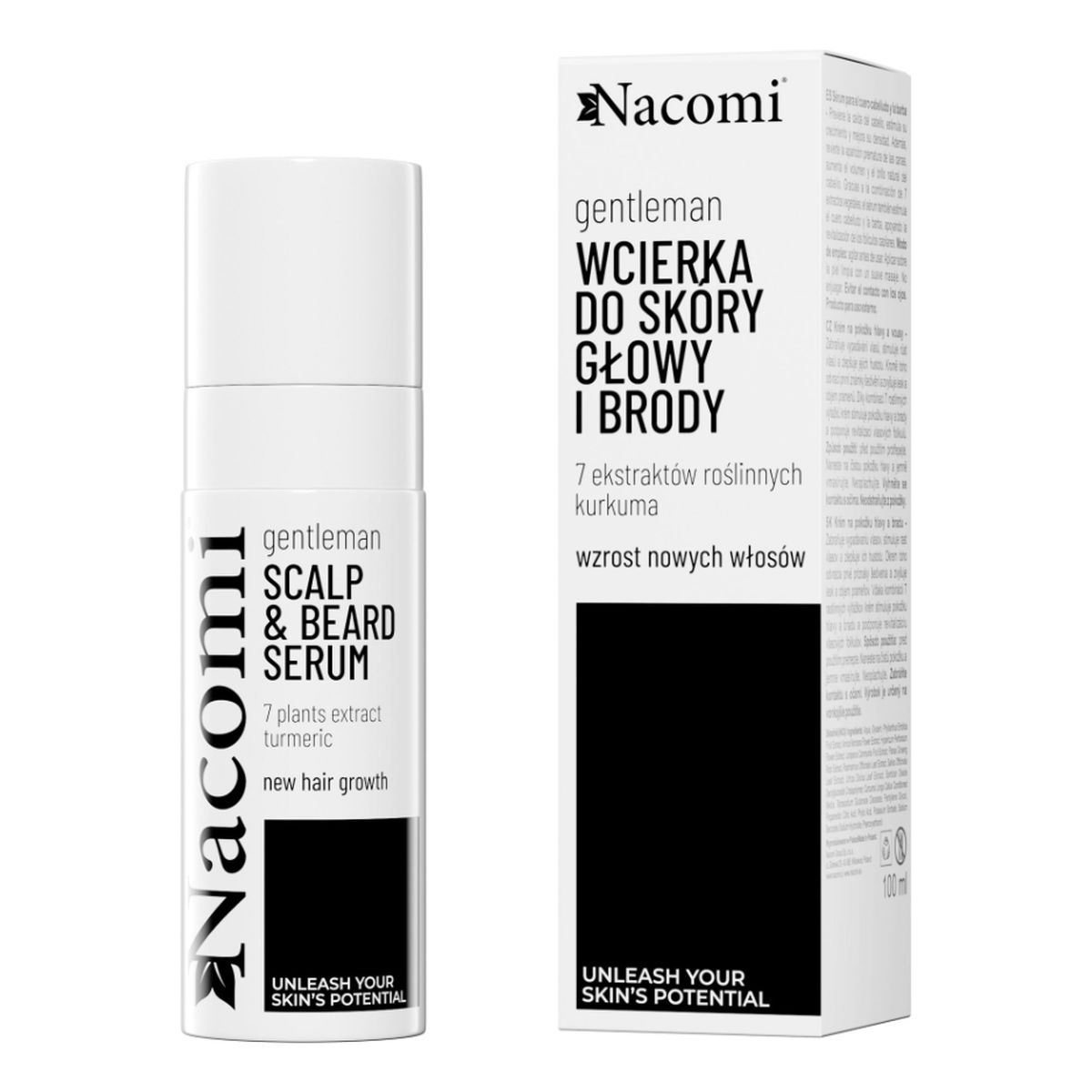 Nacomi Gentleman wcierka do skóry głowy i brody 100ml