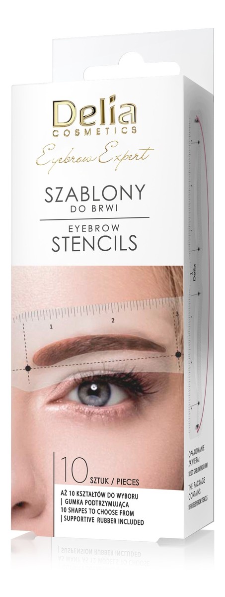 Eyebrow expert-szablony do brwi-10 różnych kształtów