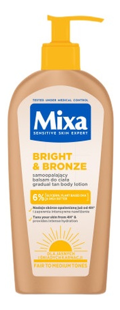 balsam samoopalający do ciała dla jasnych i śniadych karnacji