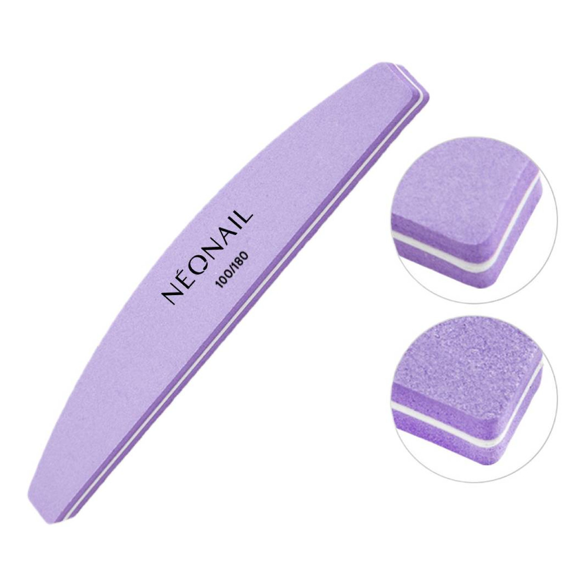 NeoNail Polerka łódka 100/180 Fioletowa
