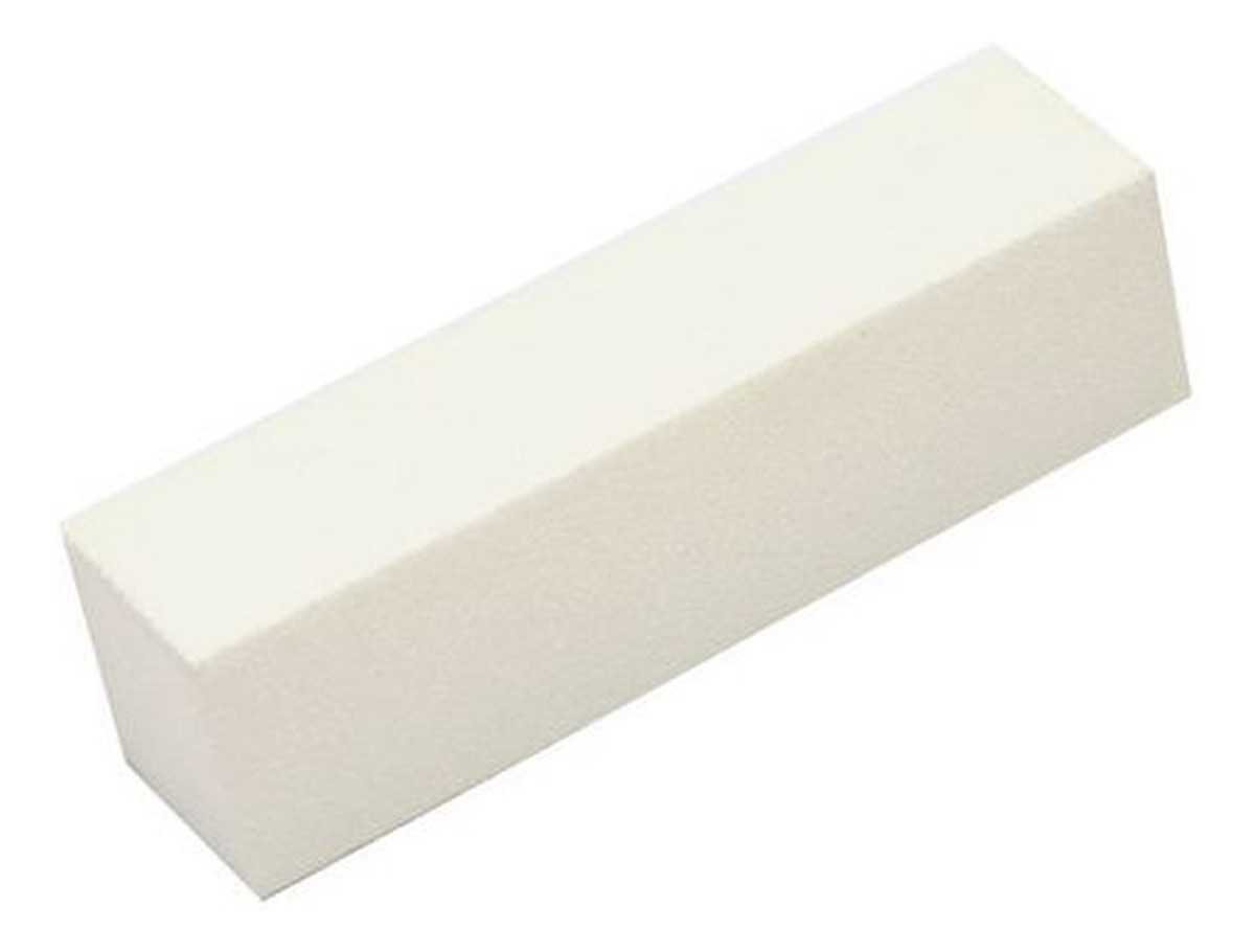 Pack Of 10 White Sanding Nail Blocks komplet bloków polerskich do paznokci Biały 10szt