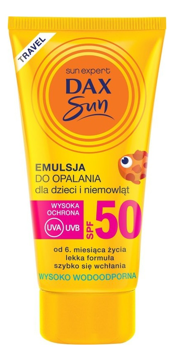 Emulsja do opalania dla dzieci i niemowląt SPF 50 travel