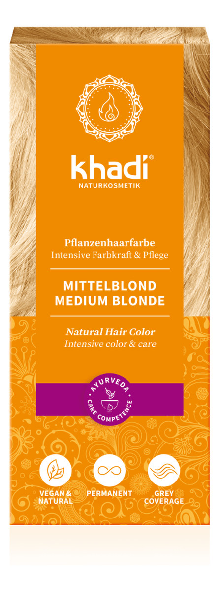 Naturalna Ziołowa Henna do Włosów Jasny Blond (KHA-105)