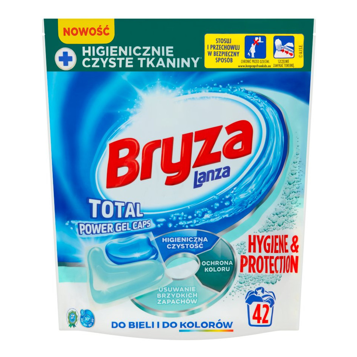 Bryza Lanza Hygiene&Protection Kapsułki do prania do bieli i kolorów 42szt