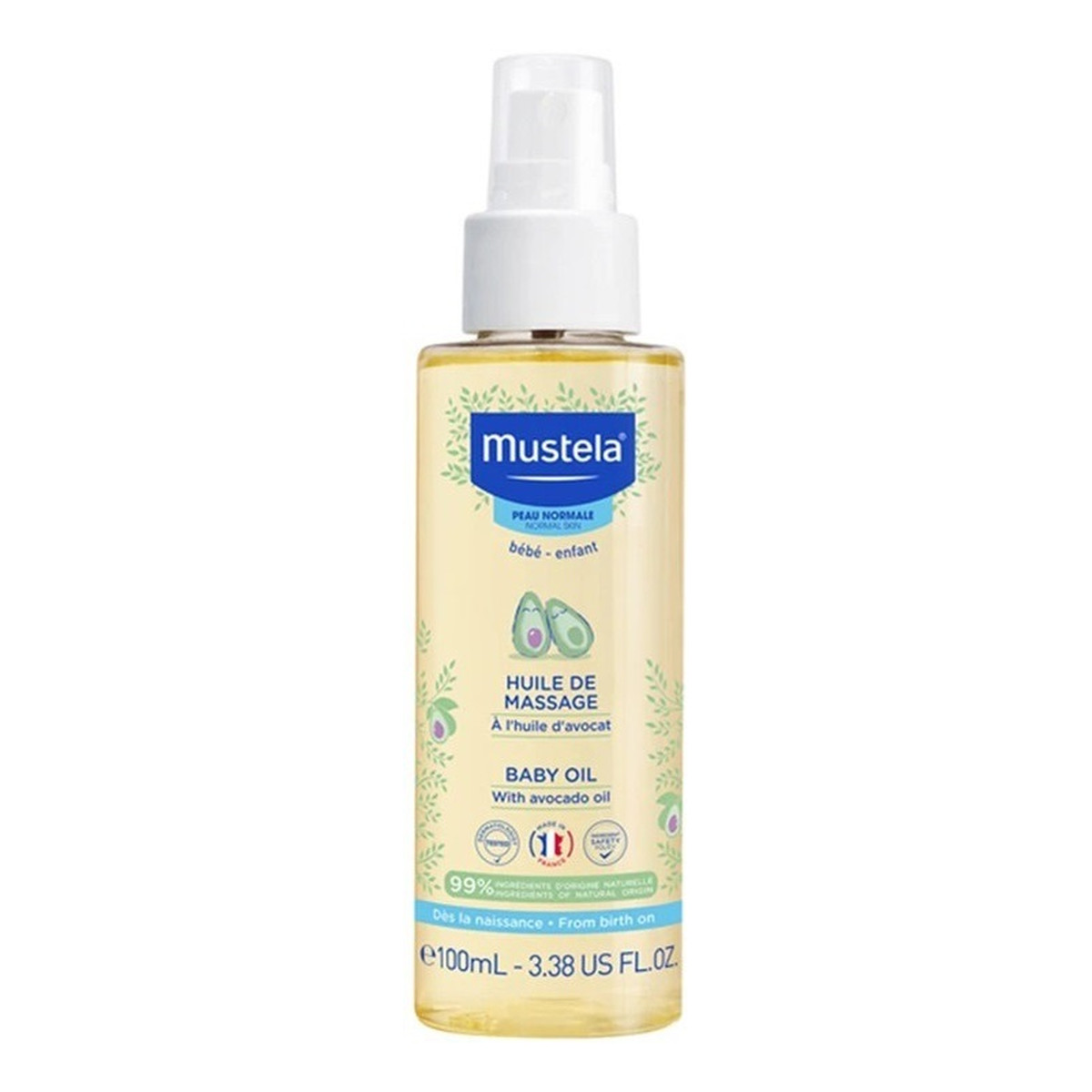 Mustela Baby Oil Olejek do masażu dla dzieci 100ml