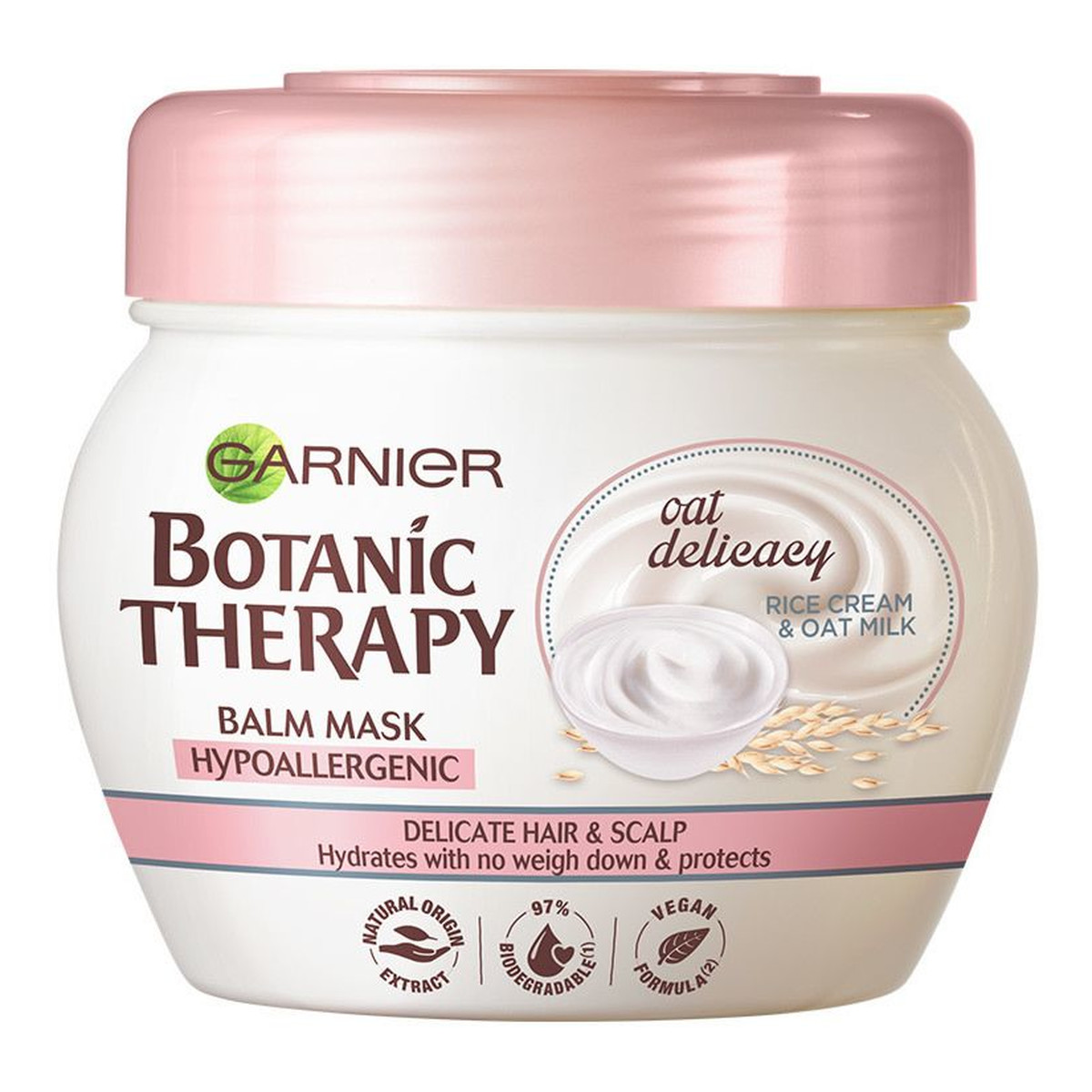 Garnier Botanic Therapy Oat Delicacy hipoalergiczna maska do delikatnych włosów i skóry głowy 300ml