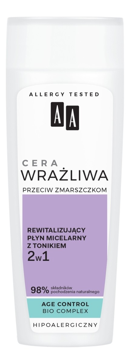 Cera wrażliwa przeciw zmarszczkom rewitalizujący płyn micelarny z tonikiem 2w1 bezzapachowy