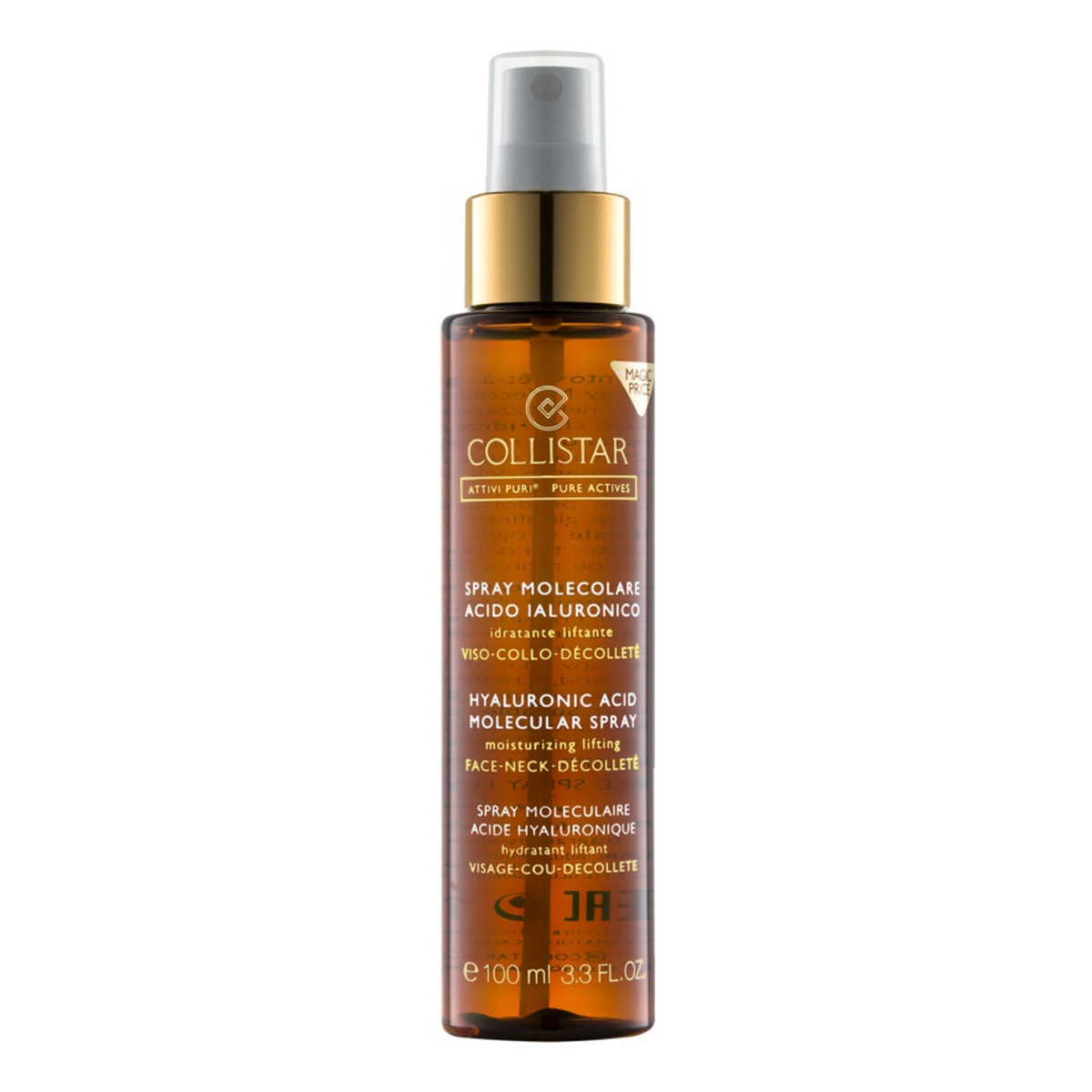 Collistar Attivi Puri molekularny spray z kwasem hialuronowym do twarzy 100ml
