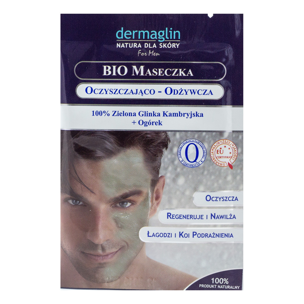 Dermaglin For Men BIO Maseczka Oczyszczająco-Odżywcza Dla Mężczyzn 20g