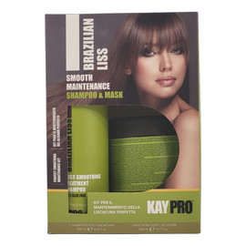 Zestaw do włosów prostowanych Szampon + Maska 2x500ml