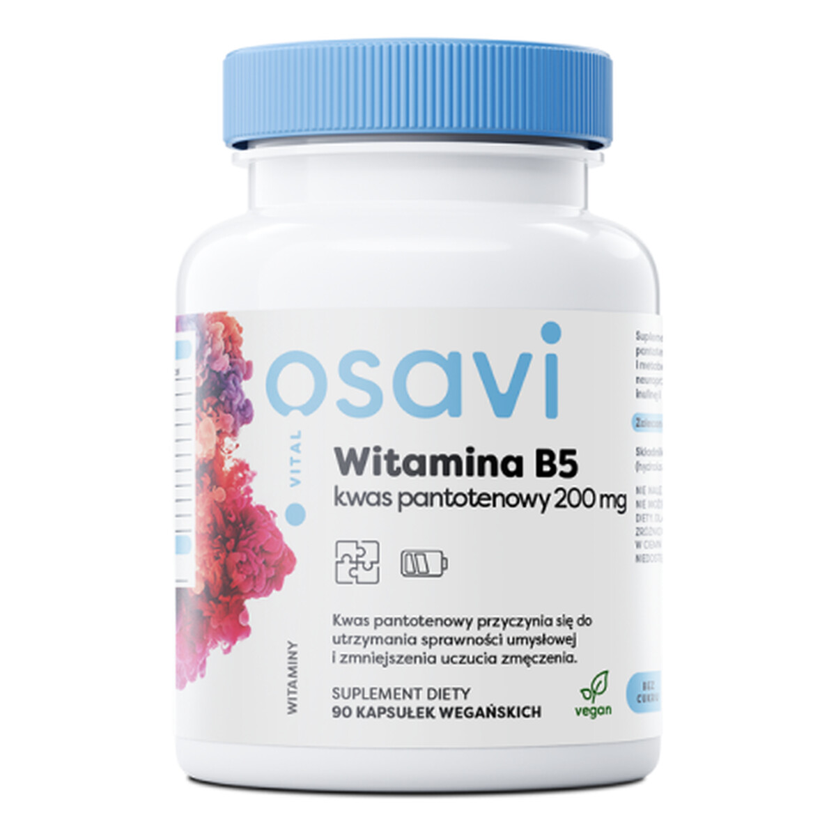 Osavi Witamina B5 Kwas Pantotenowy suplement diety 200mg