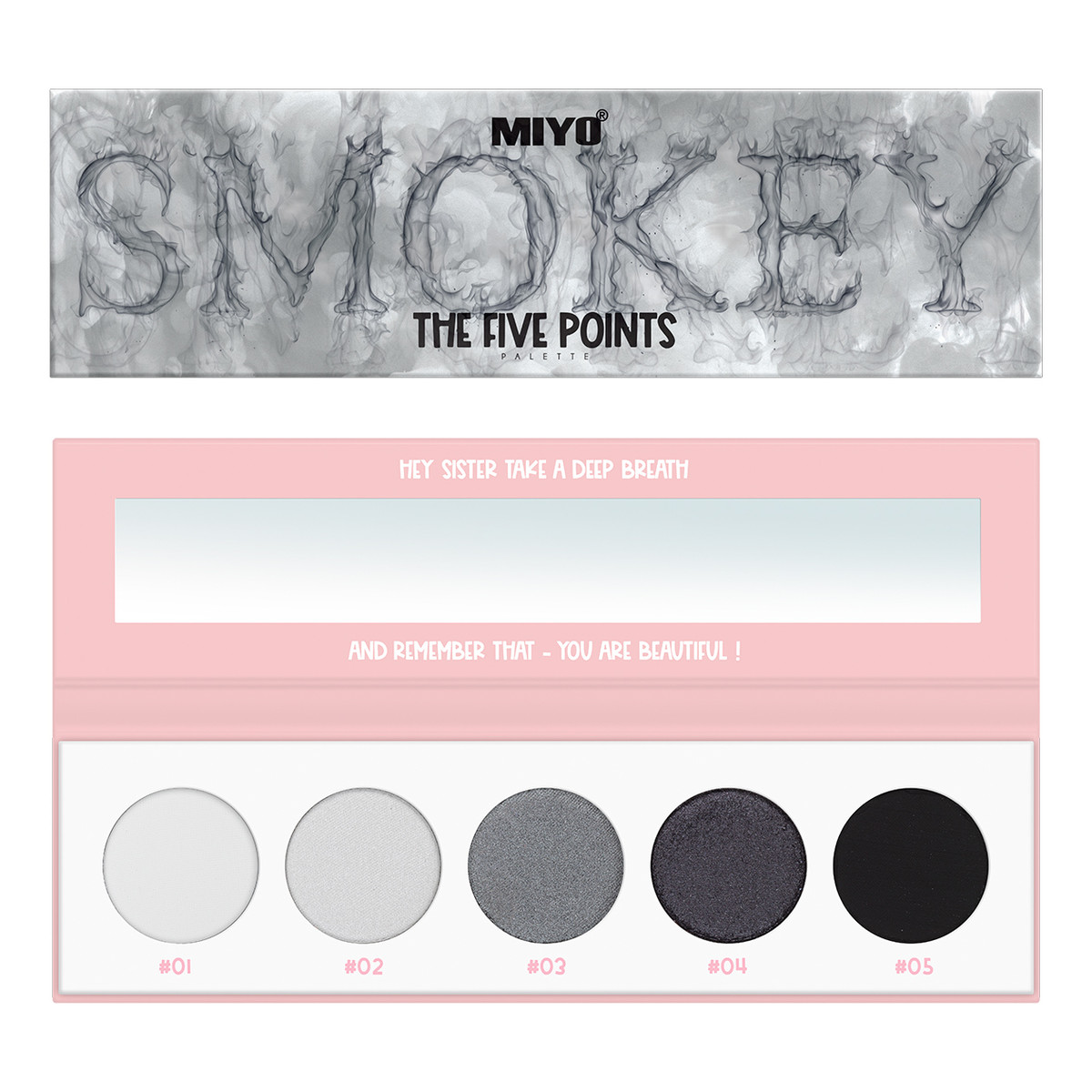 MIYO The five points palette paleta cieni do powiek smokey 6.5g