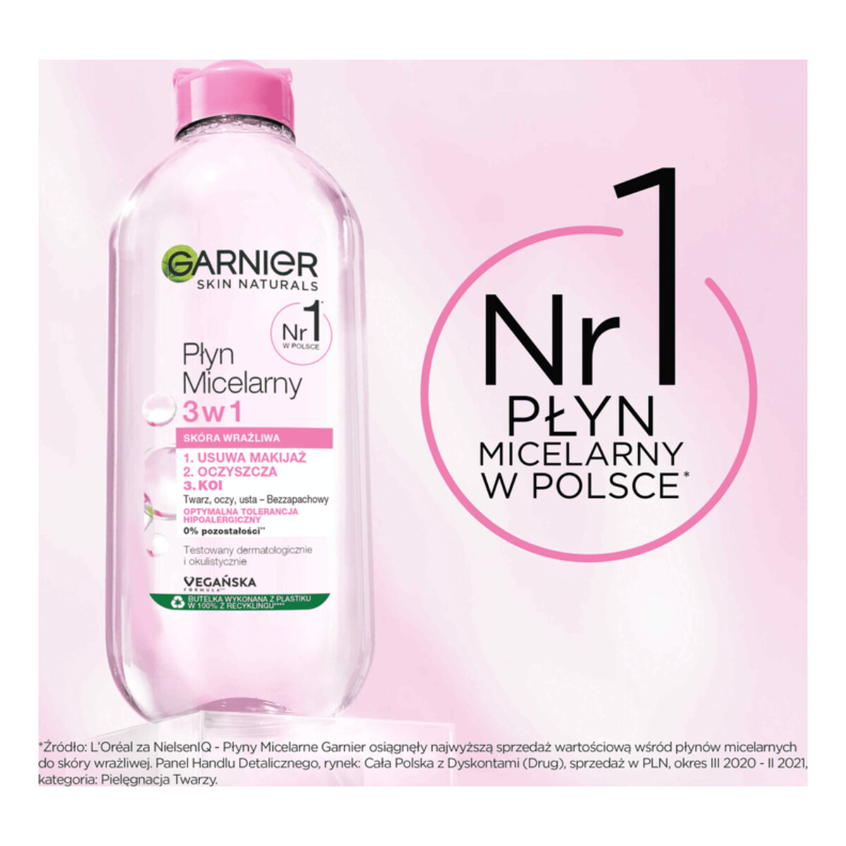 Garnier Skin Naturals Płyn Micelarny 3w1 400ml