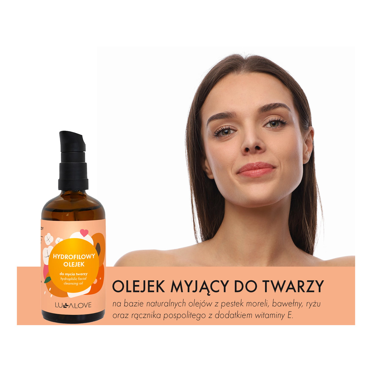 Lullalove Hydrofilowy olejek myjący do twarzy 100ml