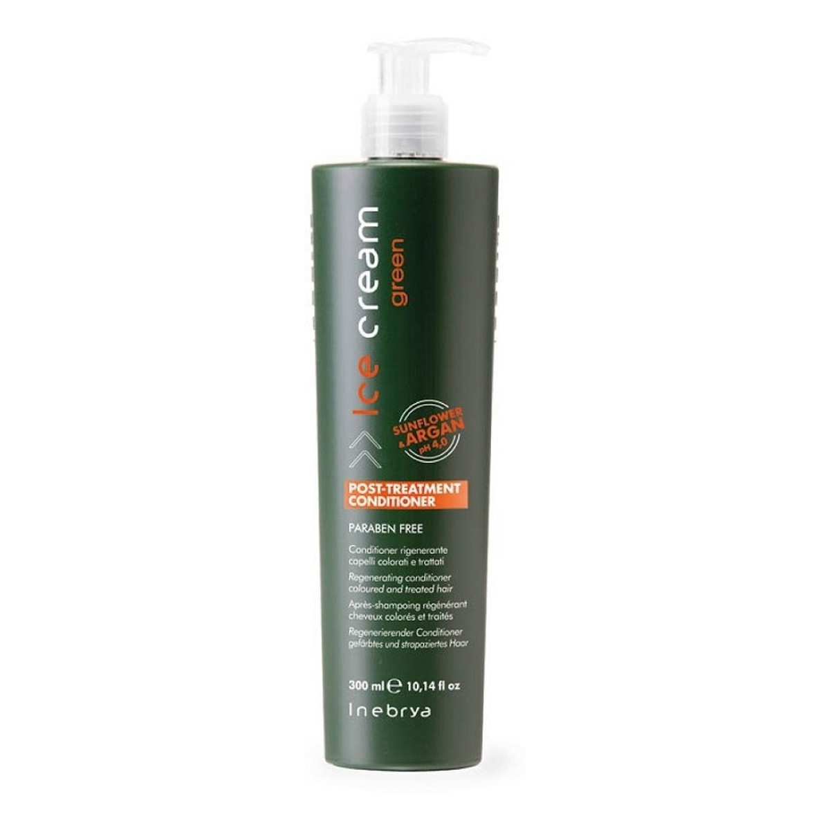 Inebrya Ice cream green post-treatment conditioner odżywka do włosów osłabionych i zniszczonych zabiegami 300ml
