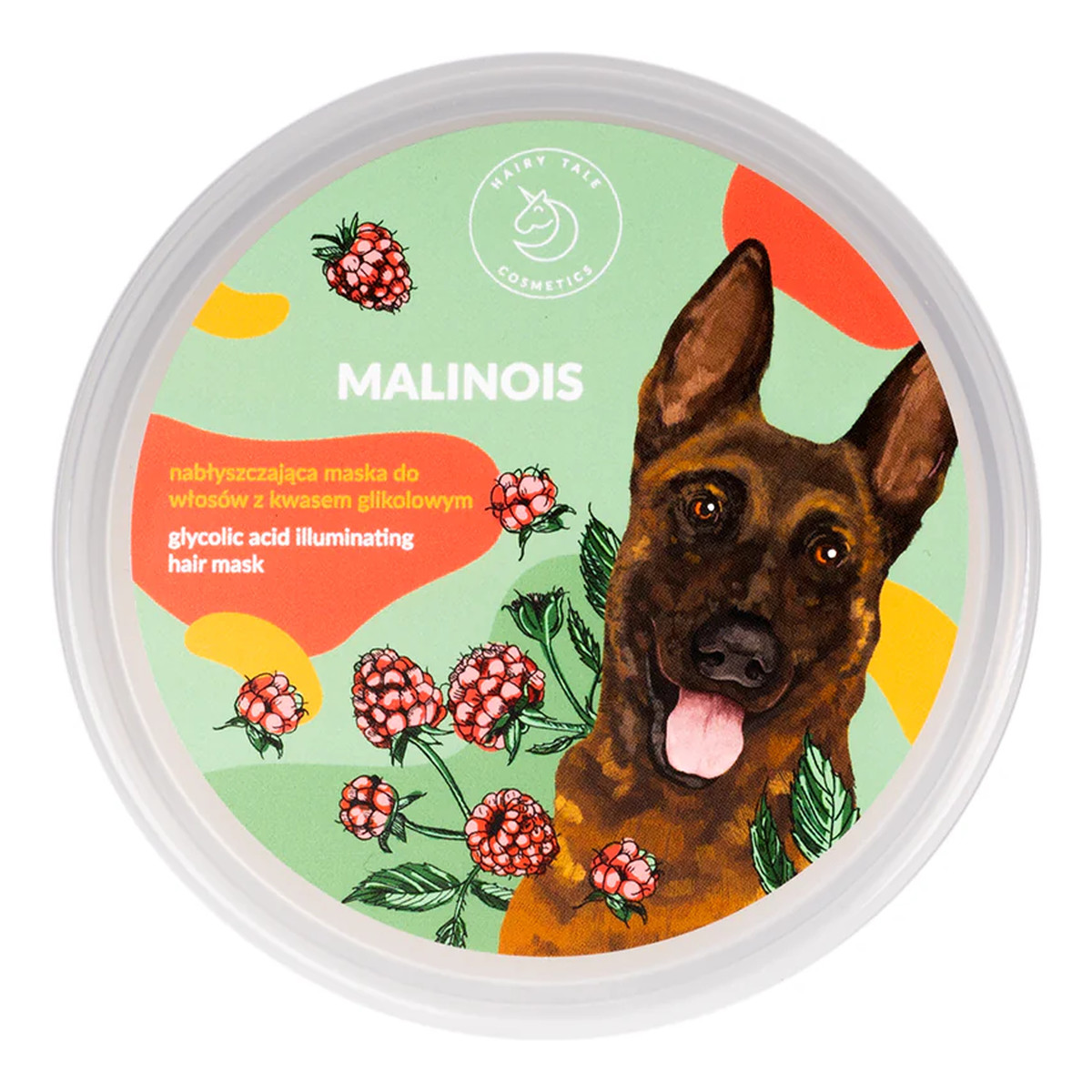 Hairy Tale Malinois Nabłyszczająca Maska do włosów z kwasem glikolowym 200ml