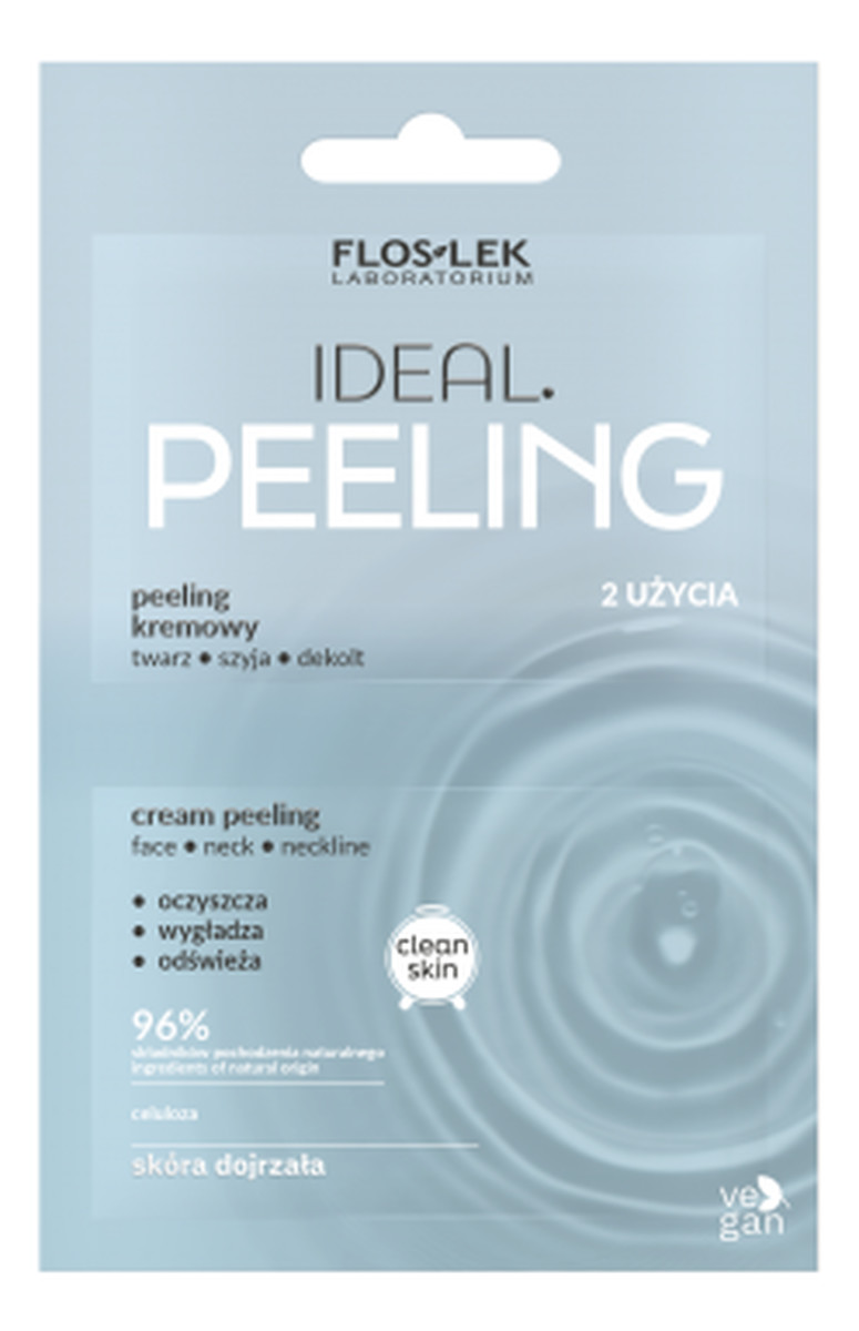 Peeling kremowy twarz szyja dekolt 2x4 ml