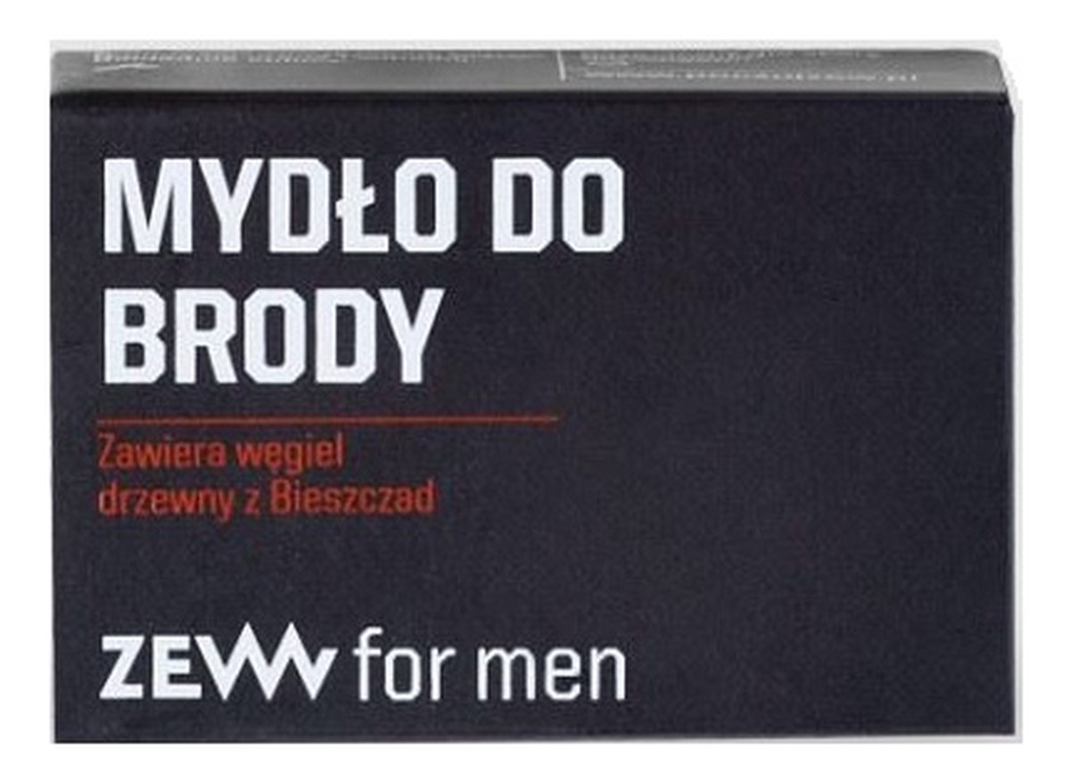 Mydło do brody z węglem drzewnym z bieszczad