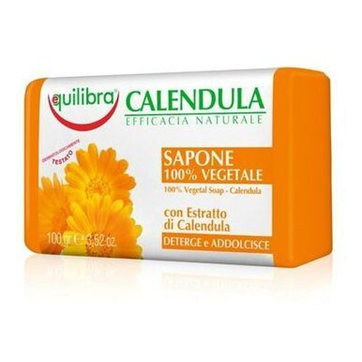 Equilibra Calendula Mydło w kostce nagietkowe 100g