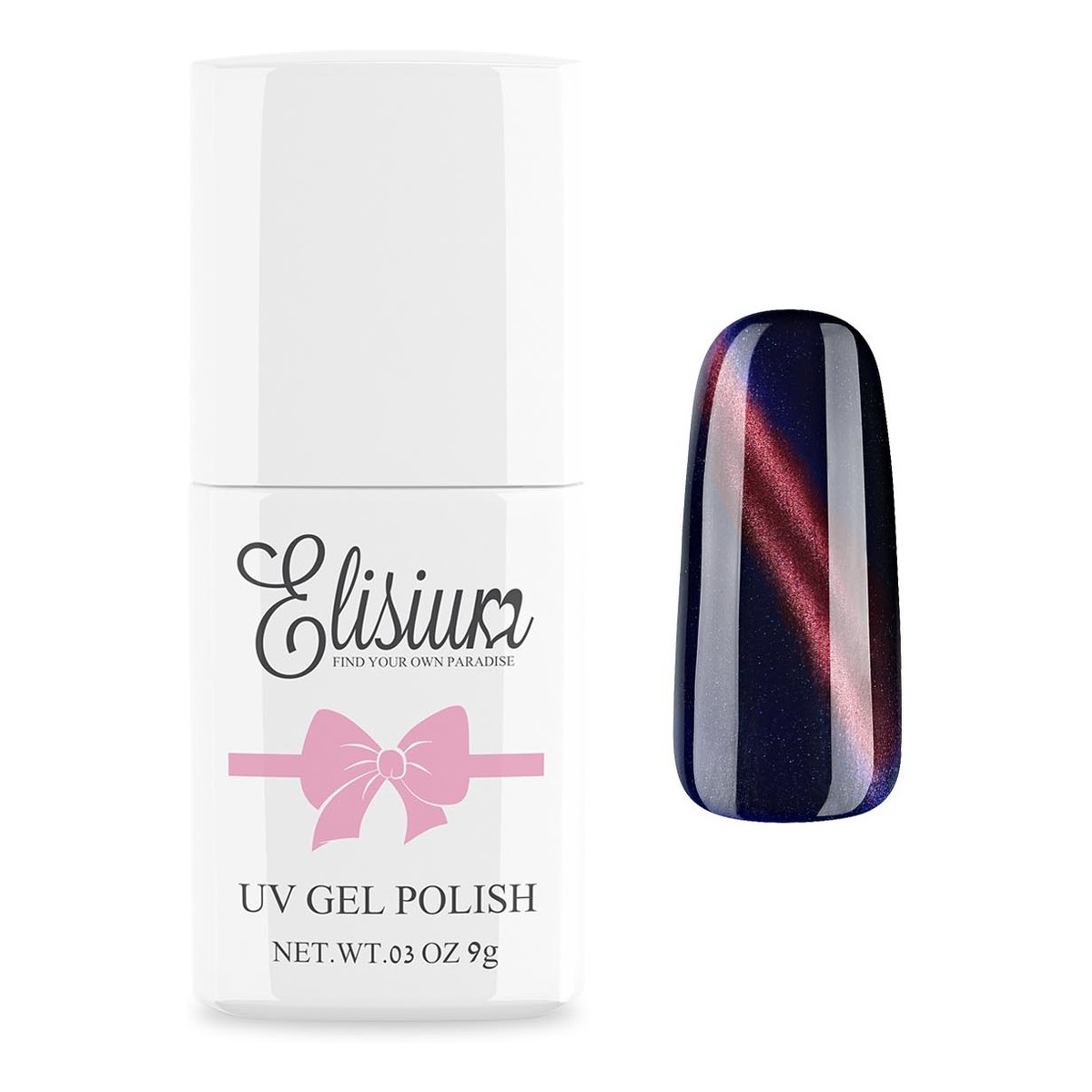 Elisium UV Gel Polish Lakier hybrydowy do paznokci 121 Aurora Blue 9g