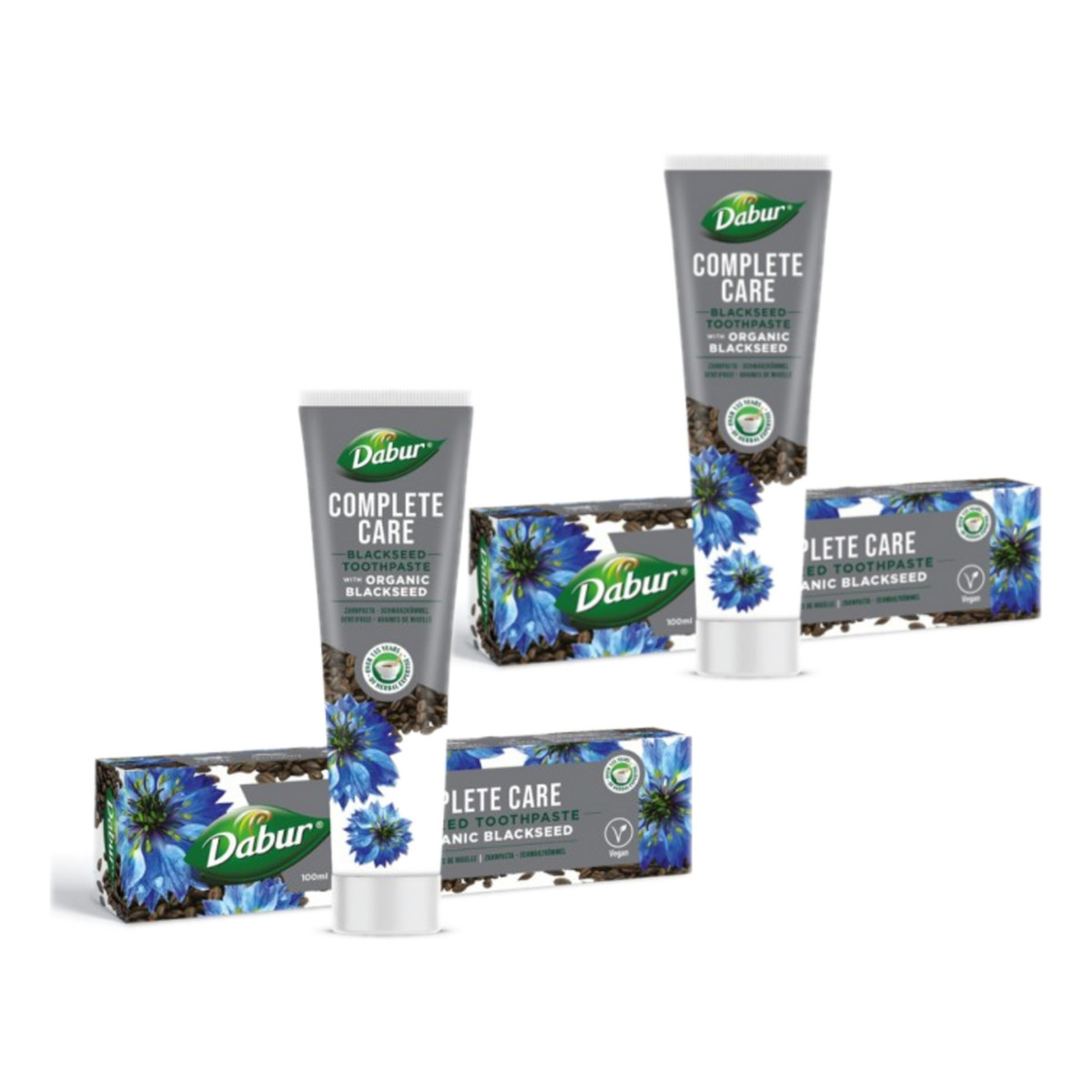 Dabur Węglowa pasta do zębów z organiczną czarnuszką 2x100ml