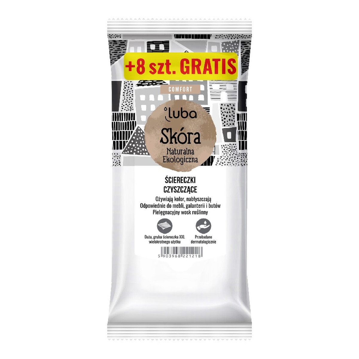 Luba Comfort czyszczące ściereczki do skóry 32szt.