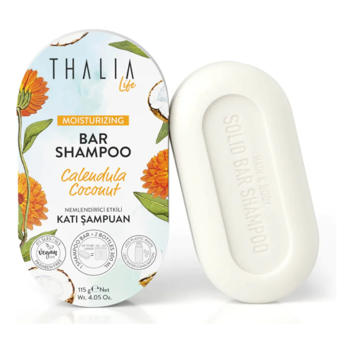 Thalia szampon w kostce nagietek i kokos 115g