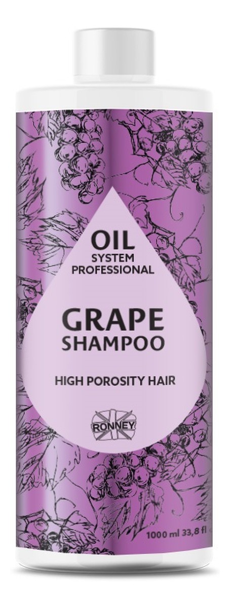 Professional oil system high porosity hair szampon do włosów wysokoporowatych grape