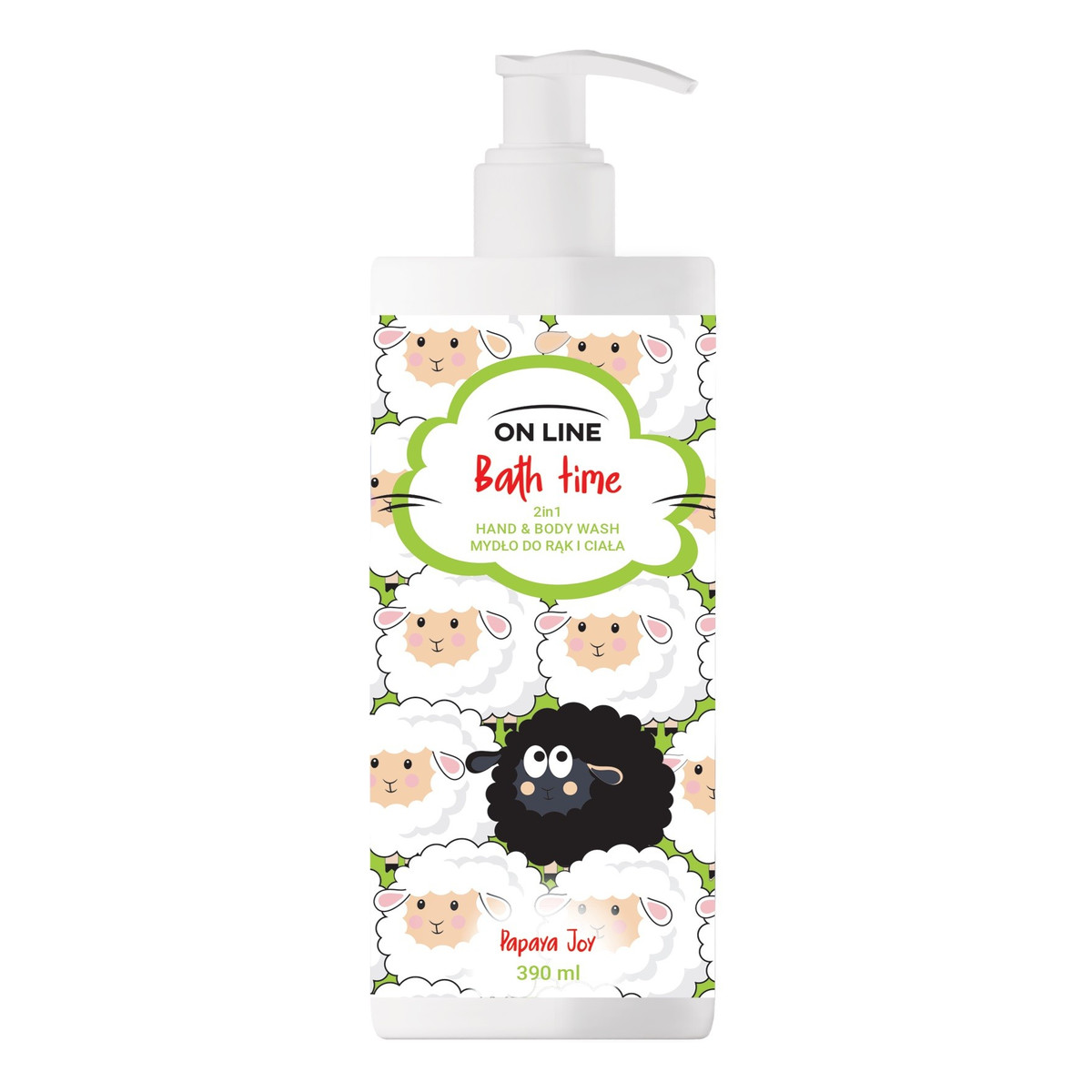 Forte Sweeden ON LINE Bath Time Mydło do rąk i ciała 2in1 papaya joy 390ml