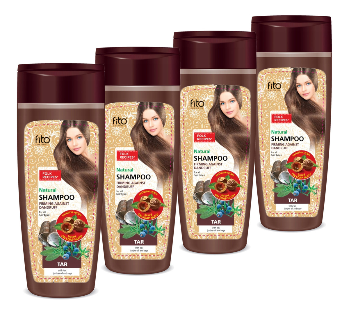 Szampon do włosów przeciwłupieżowy wzmacniający 4x270ml