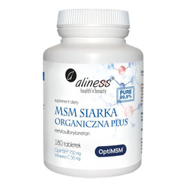 Msm siarka organiczna plus suplement diety 180 tabletek