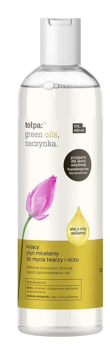 naczynka Płyn micelarny kojący do mycia twarzy i oczu