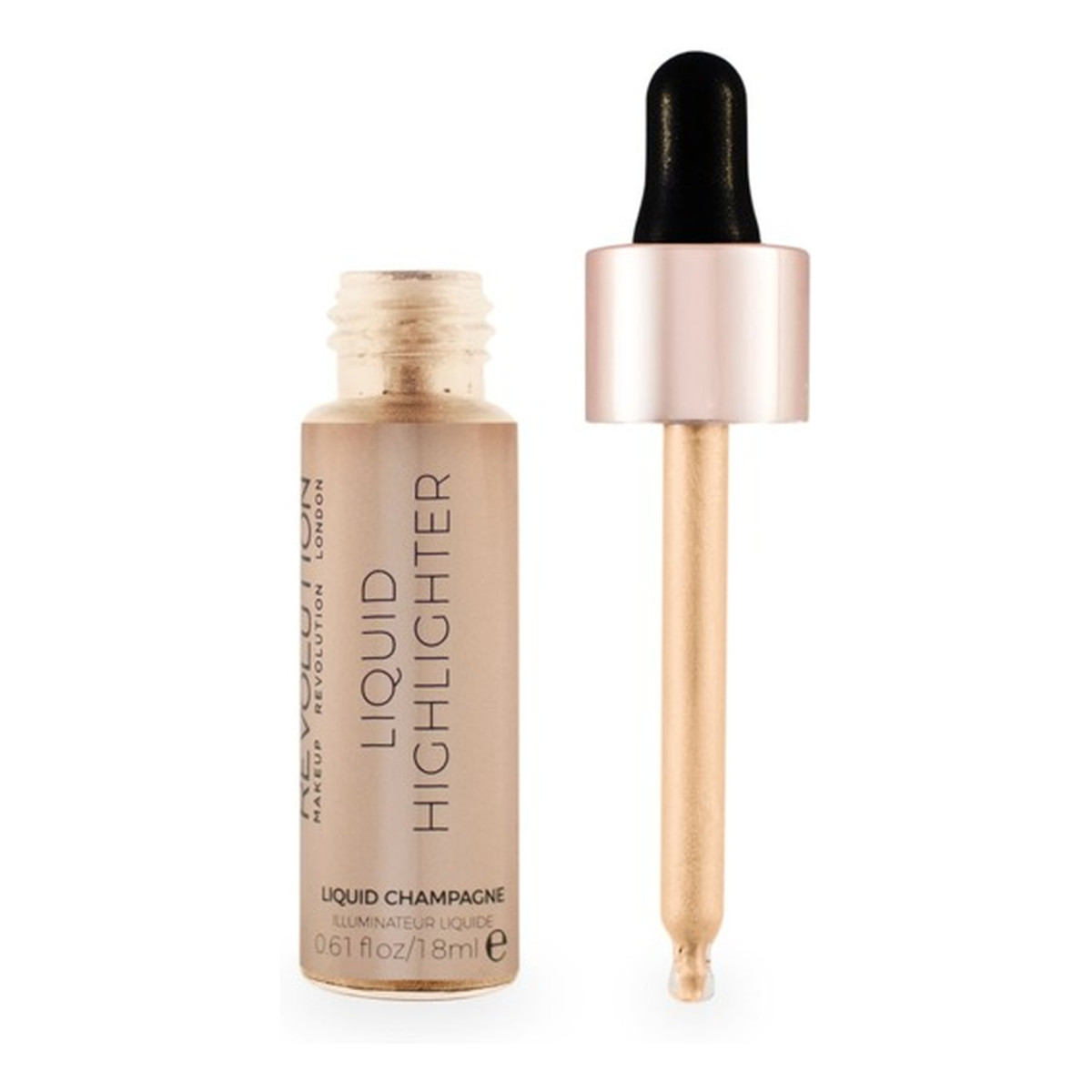 Makeup Revolution Liquid Highlighter Rozświetlacz w płynie 18ml