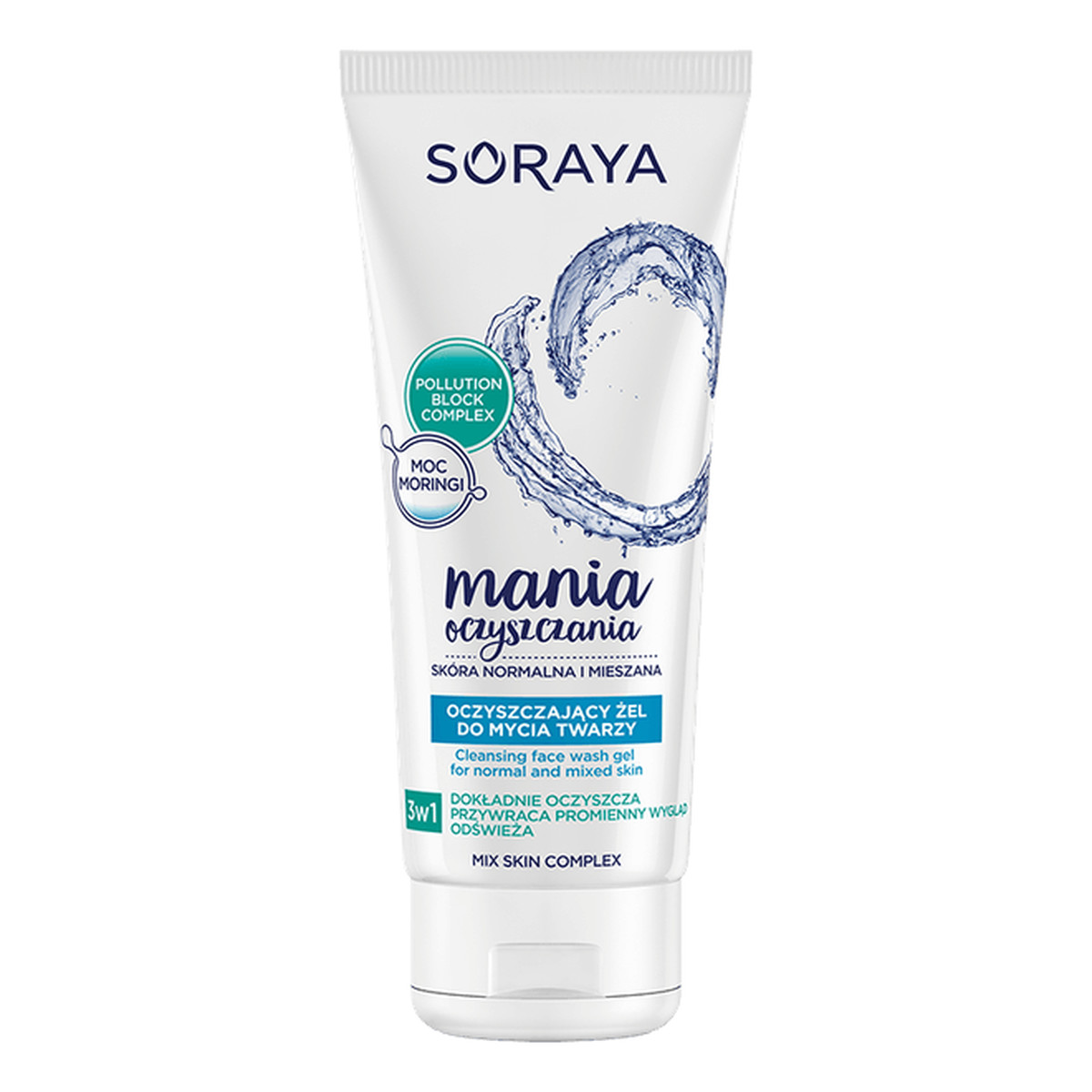 Soraya Mania Oczyszczania żel oczyszczający do mycia twarzy 3w1 150ml